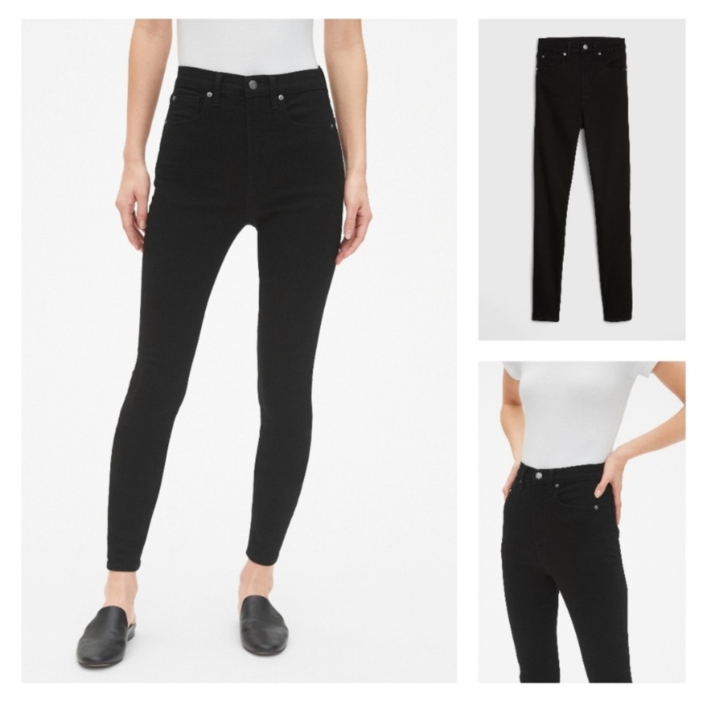 GAP | Black Super High Rise True Skinny Jeans | 26 Long